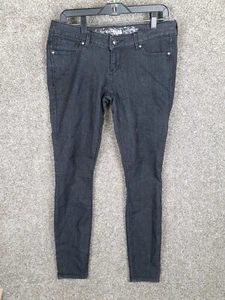 Express Zelda Slim Legging Jeans Womens 8R Black Wash Ultra Low Rise Casual Y2K - Picture 1 of 12
