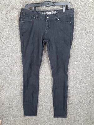 Express Zelda Slim Legging Jeans Womens 8R Black Wash Ultra Low Rise Casual Y2K - Image 1 of 4