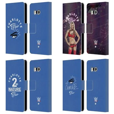 OFFICIAL WWE CHARLOTTE FLAIR LEATHER BOOK WALLET CASE COVER FOR HTC PHONES 1 - Image 1 of 4