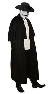 Vendetta Old English Victorian Guy Fawkes Highway Man Halloween Fancy Dress - Picture 1 of 13