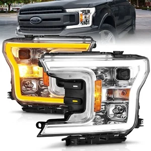 Anzo 111510 Switchback LED Bar Projector Headlights For 18-20 Ford F150 XL XLT - Picture 1 of 6