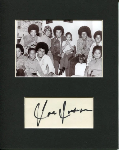 Joe Jackson Father Of Michael Jackson Manager Signed Autograph Photo Display Cover