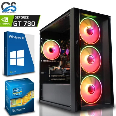 ✅PC Gaming Intel Quad Core I5 Rápido 16GB RAM, SSD+500GB, GT 730 Win 10 Wi-Fi✅ - Imagen 1 de 4
