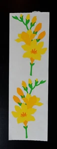 VTG Mrs. Grossman's Stickers Floral Flowers Bouquet Tulips Yellow Daffodil Daisy - Picture 1 of 2