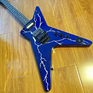 US STORAGE HOUSE Dimebag Darrell Signature Model Electric Guitar Blue Lightning - Picture 1 of 10