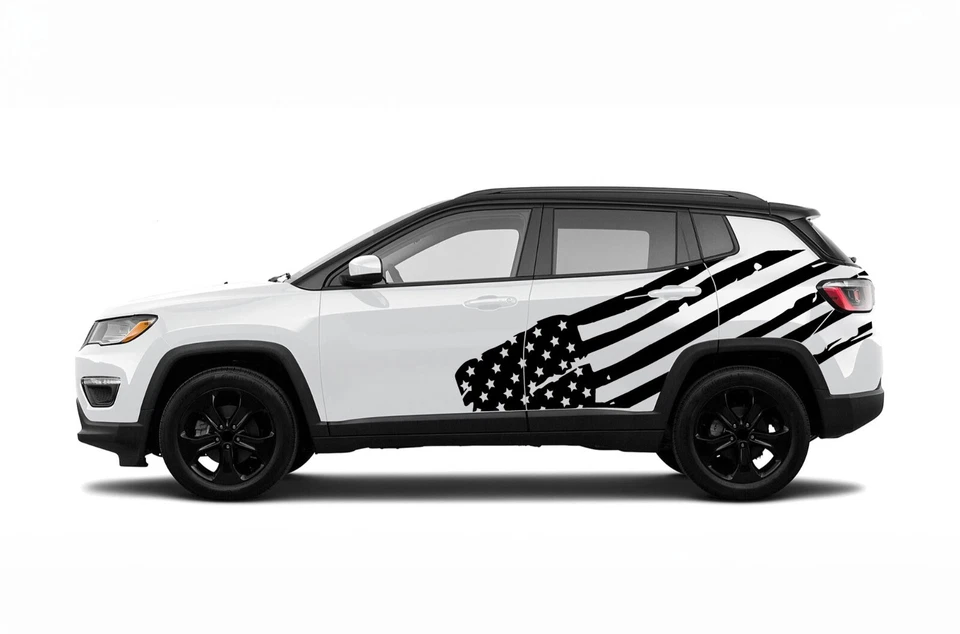 Bandera de Estados Unidos para Jeep Compass diseño gráfico patriótico calcomanía pegatina vinilo Foto 1 de 4