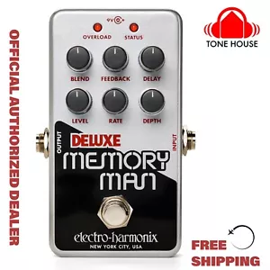 Pedal de retardo/coro/vibrato analógico Electro-Harmonix Nano Deluxe Memory Man - Nuevo - Imagen 1 de 7
