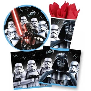 Star Wars Party Supplies 8 Guest Tableware Pack Darth Vader Storm Trooper Boy - Picture 1 of 4