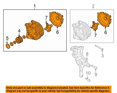 Used Alternator fits: 2017 Audi A3 1.8 Grade B - Image 1 of 3
