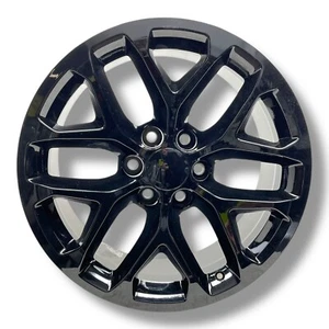1999-2024 Chevy Silverado 1500 Tahoe R20 20x9J Gloss Black Wheel Rim 5668 - Picture 1 of 5