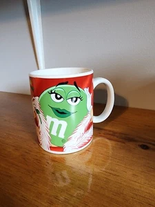 M&M Coffee Cup By Galerie Green w/ Feather Boa Rose & Hearts Mug Valentine - Picture 1 of 4