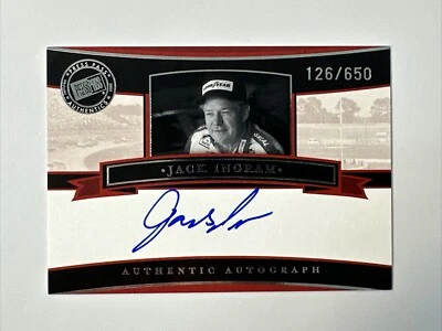 2005 Press Pass Legends Jack Ingram Authentic Auto BLUE /650 NASCAR HOF - Image 1 of 2