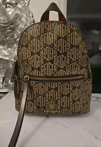 Kurt Geiger Backpack Eagle Richmond Brown Logo Mini Rucksack - Picture 1 of 12