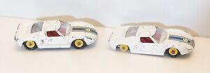 Lesney Matchbox Series No. 41 C - Ford GT 40 White car with yellow hub wheels X2