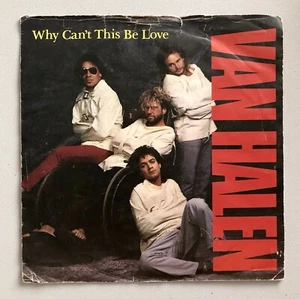 VAN HALEN Why Can't This Be Love 7" 45rpm UK Picture Sleeve Solid Centre VG/EX - Picture 1 of 6