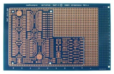 Oktapad Single Height 3U Double Sided Smt Eurocard Prototyping Board 100X160Mm - Image 1 of 2