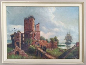 Schöngreen, Alexis (1854 Wolgast 1942) "Prospetto del vecchio castello Wolgast" - Foto 1 di 5