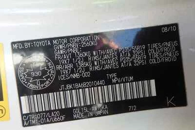 Used Front Center Infotainment Display fits: 2011 Lexus RX350 front display dash - Image 1 of 4