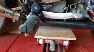 TRIUMPH BONNEVILLE FOOTREST LOWERING PLATE'S,( Air Cooled Bike's ONLY) - Picture 1 of 5