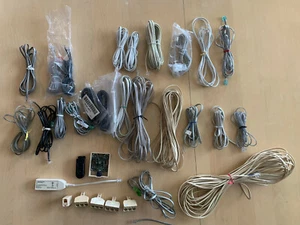 Home Telephone Cables: Variety of 24 RJ11 cables+ Splitters, Joiner, DSL Adapter - Afbeelding 1 van 6