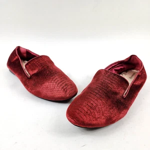 Birdies Damengröße 12 US The Starling rote Samt-Loafer Slipper flache Halbschuhe - Bild 1 von 7