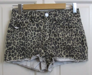 So Favorite High-Rise Shortie Shorts Juniors 11 Waist 28 Animal Print 140-33660 - Picture 1 of 5