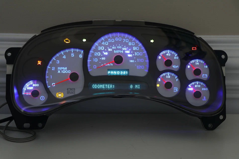 03 04 REMAN SILVERADO SIERRA 1500 2500 SUBURBAN DENALI YUKON CLUSTER $50 BACK WT - Image 1 of 3