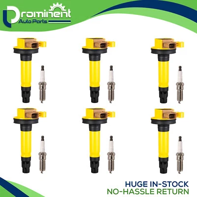 6X Ignition Coil & 6X iridium Spark Plug for Ford Police Interceptor Sedan UF646 - Image 1 of 4