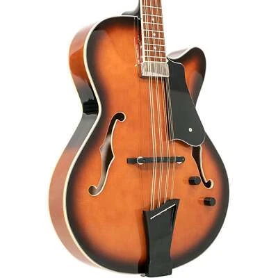 Mandocello Archtop tono dorado en Sunburst con estuche Foto 1 de 4