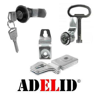 ADELID® Schloss, Schlüssel, Schaltschrank Schloss, Zylinderschloss. Doppelbartschlüssel