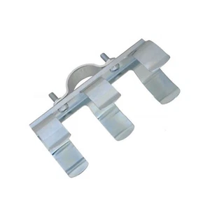 Vintage Classic Chrome Motorcycle Bike Flashlight Handlebar Mount Holder  - Picture 1 of 2