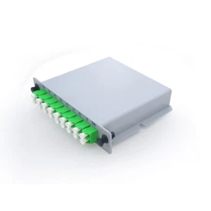 LC APC PLC 2X16 Sdoppiatore Fibra Ottica Scatola FTTH PLC Splitter Box Monomodale - Foto 1 di 5