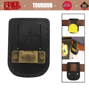 Tourbon Leather Tape Measure Hanger Tool Clip Holster Belt Carry Pouch in Black - Picture 1 of 21