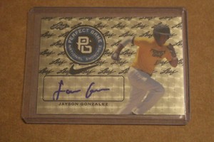 JAYSON GONZALEZ 2016 Leaf PERFECT GAME Autograph GOLD PRE PRODUCTION PROOF #1/1