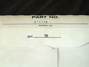 TECUMSEH ENGINE SUMP GASKET OEM#27677A - NEW SERVICE PART - Picture 1 of 1
