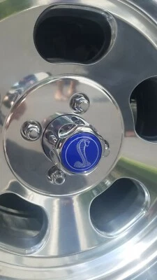 4 件福特 MUSTANG COBRA II 75 76 77 78 轮中心轮毂盖贴纸 1.88 或 2 — 第 1/4 张图片