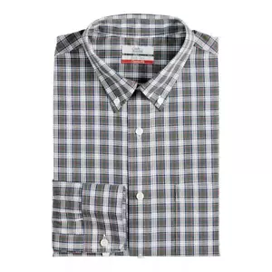 Camicia elegante uomo Croft & Barrow facile cura colletto con bottoni verde allegro a quadri - Foto 1 di 1