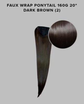 Cola de caballo Bellame Wrap 160G 20" marrón oscuro #2 Foto 1 de 4