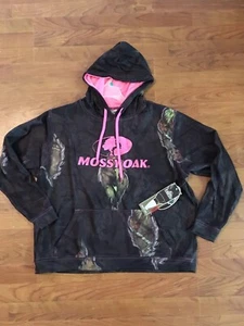 Mossy Oak Damen Eclipse Hoodie schwarz pink Kapuzenpullover, S - Bild 1 von 8