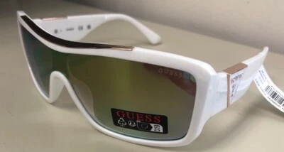 Nuevas gafas de sol para mujer GUESS GO00035 21U blancas/multicolor espejo $75 Foto 1 de 4
