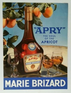 AFFICHE ORIGINALE - Marie Brizard - Abricot - Apry - Dreager - Picture 1 of 1