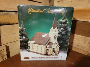 Vintage Heartland Valley Village Deluxe Porcelain Lighted House Limited Edition - Picture 1 of 12