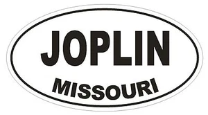 Joplin Missouri Oval Autoaufkleber oder Helmaufkleber D1418 Euro Oval - Bild 1 von 1