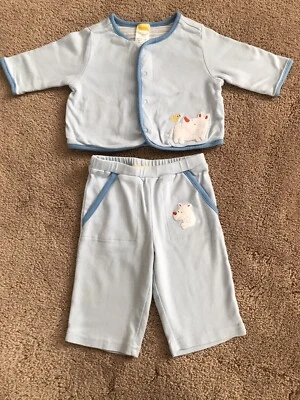 Gymboree Vintage Jungle Parade Line Bebé Niño 2 Piezas Conjunto Rev Chaqueta Rinoceronte 3-6 M  Foto 1 de 4