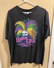 Vintage Year 1997 Universal Studios Mardi Gras Shirt Size L Black