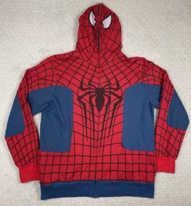 Costume Vintage Mad Engine Spider-Man Felpa con Cappuccio Uomo Taglia XL Full Zip Maschera Cosplay - Foto 1 di 10