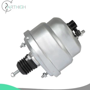 7" Universal Power Brake Booster For Street Rod Chevy GM Dual Diaphragm Chrome - Picture 1 of 8