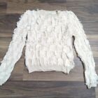 Urban Outfitters Kimchi Blue sweater womens XS white and cream tasseled A27