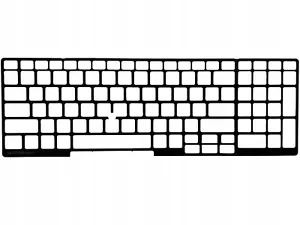 KLAWIATURA SHROUD RAMKA DELL E5550 E5570 E5580 5550 3510 7710 7510 ORYGINAŁ US - Zdjęcie 1 z 2