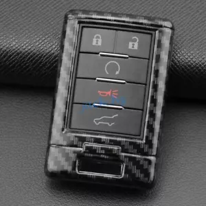 Carbon Fiber Car Key Fob Cover Case Shell For Cadillac DTS CTS SRX ATS Corvette - Picture 1 of 8